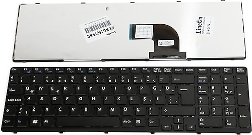 Sony Sve15 Uyumlu Klavye Siyah Çerçeveli