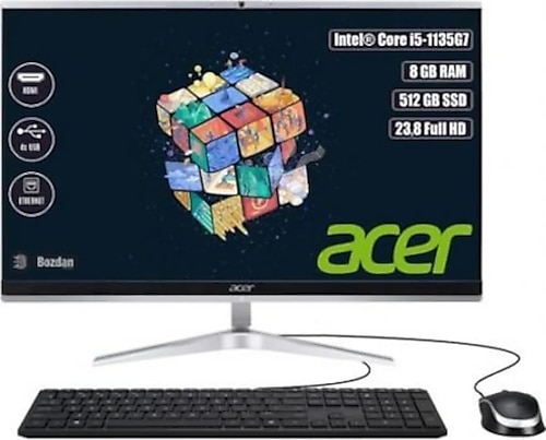 Acer Aspire C24-1650 DQ.BFSEM.006 i5-1135G7 8 GB 512 GB SSD Iris Xe Graphics  23.8\