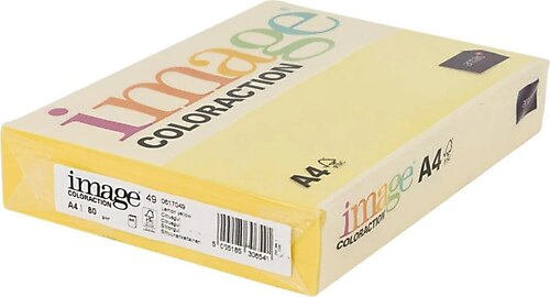 Image A4 Renkli Fotokopi Kağıdı Açık Sarı 1 Paket 500 Adet
