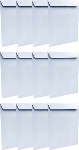 İstisna 12 Adet Beyaz Torba Zarf 16x22,5 Cm