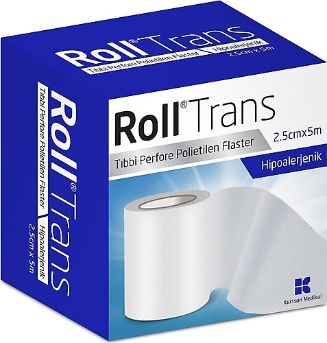 Roll Trans Tıbbi Perfore Polietilen Flaster 2,5cm x 5m