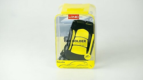 LDNIO Car Holder 360o Rotation Araç Telefon Tutucu (Sarı-Siyah)