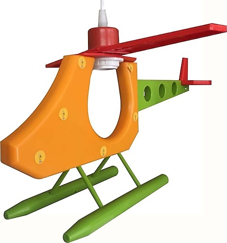 Zfr Led- Sarı Renk Çocuk Odası Helikopter Avize (A+ Kalite) - 1'li