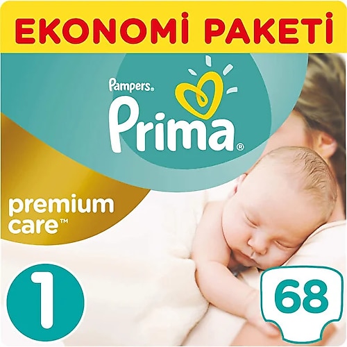 Prima Premium Care 1 Numara Yenidoğan 68 Adet Bebek Bezi