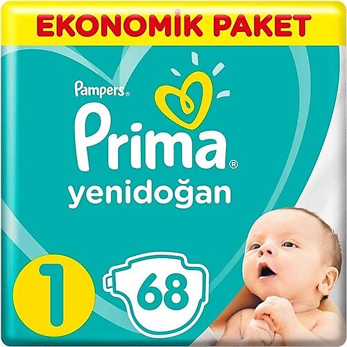Prima Aktif Bebek 1 Numara Yenidoğan 68'li Bebek Bezi