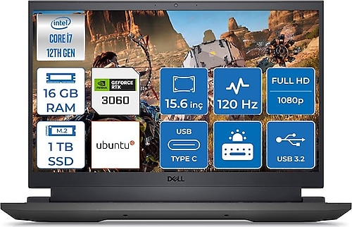 Dell Gaming G15 Intel Core i7 12700H 16GB 512GB SSD 6GB RTX3060 Ubuntu 15.6" FHD Taşınabilir Bilgisayar Fiyatları, Özellikleri ve Yorumları | En Ucuzu Akakçe