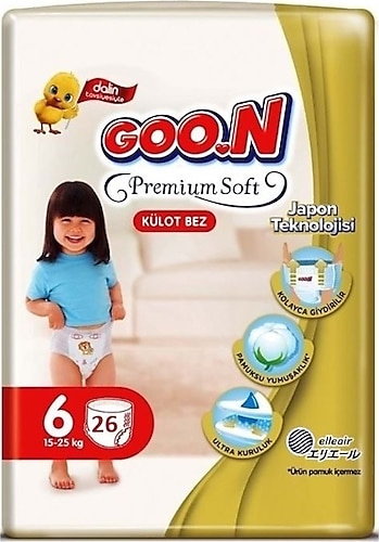 Goon Premium Soft 6 Numara Large 26'lı Külot Bez