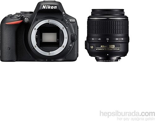 Nikon D5500 + 18-55 mm Lens Dijital SLR Fotoğraf Makinesi