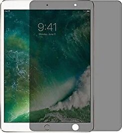 Teleplus Apple iPad Pro 9.7 2017 Hayalet Privacy Gizli Tam Kapatan Cam Siyah