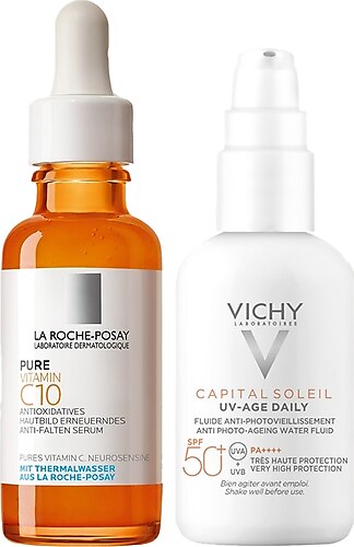 La Roche Posay Saf C Vitamini Serum 30 ml + Vichy Capital Soleil Spf 50+ 40 ml