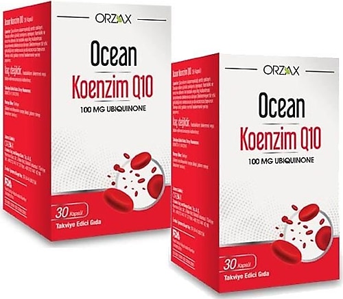 Ocean Koenzim Q10 100 mg 2'li Paket 30 Kapsül
