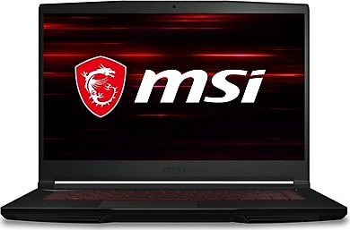 MSI GF63 Thin 10SC-260XTR i5-10500H 8 GB 256 GB SSD GTX1650 15.6" Full HD Notebook
