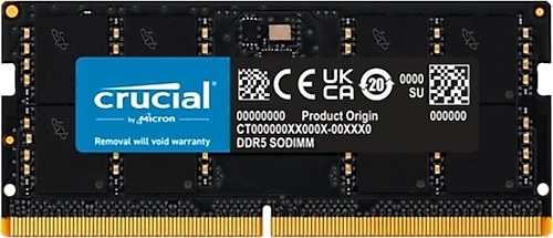 Crucial 32 GB DDR5 4800 MHz CL40 CT32G48C40S5 Ram