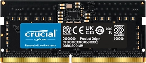 Crucial 8 GB 4800 MHz DDR5 SODIMM CT8G48C40S5 Ram