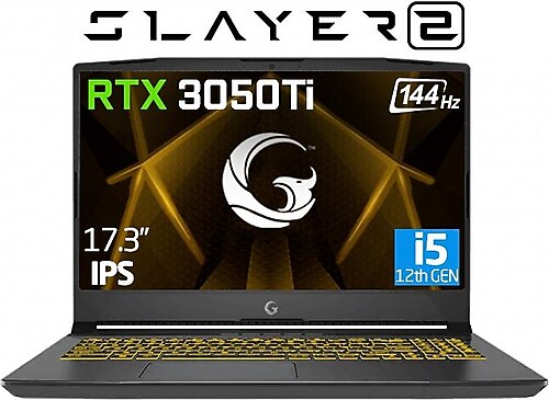 Game Garaj Slayer2 5XL-3050TI C2 i5-12500H 16 GB 1 TB SSD RTX3050TI 17.3" Full HD Notebook