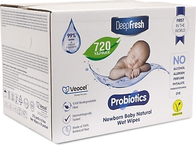 Deep Fresh Probiyotik 40 Yaprak 18'li Paket Islak Mendil