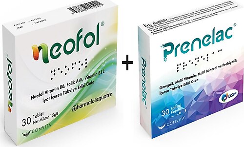 Neofol 30 Tablet + Convita Prenelac 30 Kapsül