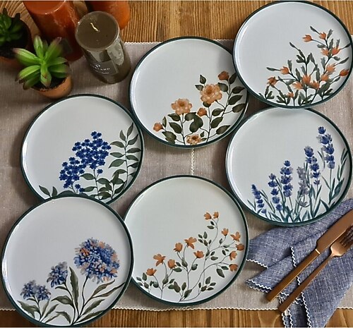 Porland Flower Garden 6 Parça Karma Pasta Takımı Fiyatları, Özellikleri