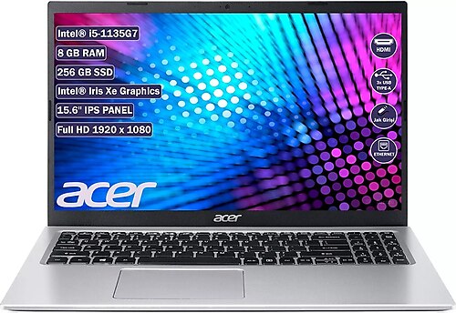 ACER ASPIRE 3 A315-58 INTEL CORE I5-1135G7 8 GB 256 GB NVME SSD FREEDOS 15.6" FHD NOTEBOOK