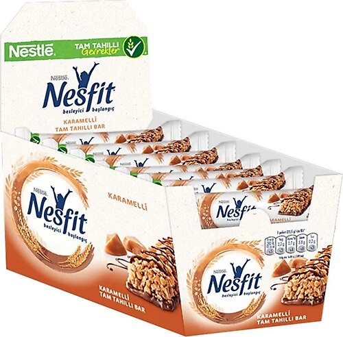 Nestle Nesfit 23.5 gr 16'lı Paket Karamelli Tahıllı Bar Fiyatları